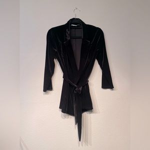 ASOS petite black velvet jacket 00p